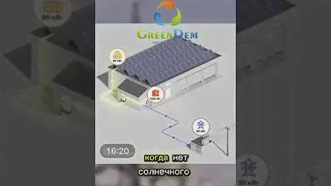 Как работает сетевая солнечная электростанция в ночное и зимнее время?