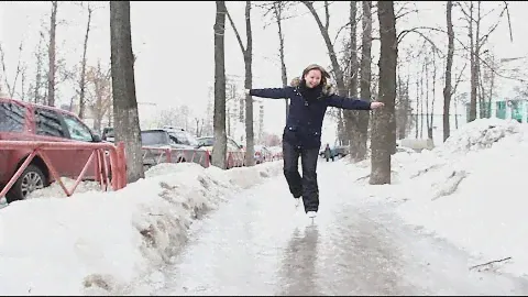 Тестируем новый городской каток - тротуары