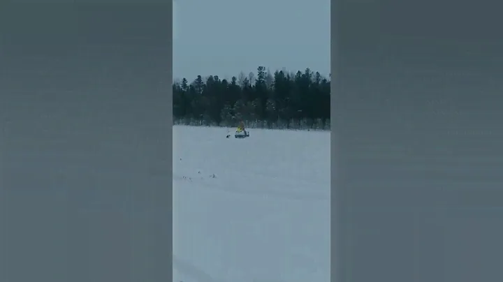 Задний ход снегохода Буран после тюнинга лыжи управления #снегоход #буран #техника #ПавелСИБИРЬ40