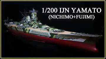 [Commissioned] 1/200 Yamato Full Build. (World of Warships Camouflage, Nichimo+Fujimi)