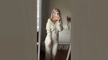 Теплый, вязанный костюм. Арт.  255954835  Больше обзоров инст pozdnakova_lena