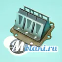 Клапан лепестковый Буран (РМЗ-550 сборе в корпусе с патрубком под Mikuni)