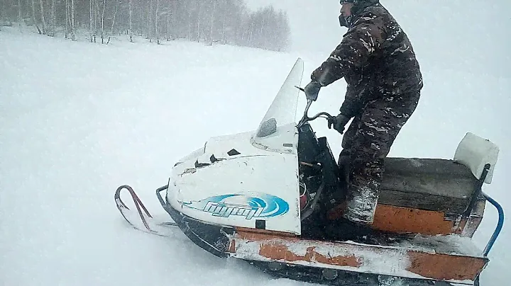 Снегоход буран с двигателем Лифан 13лс.