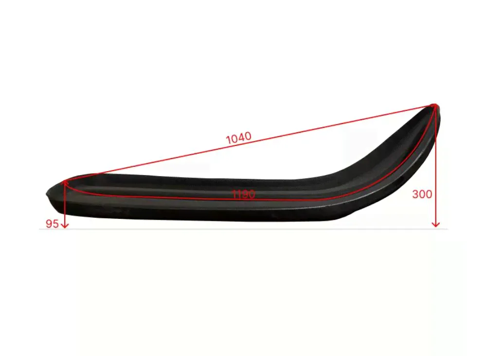 Накладка на лыжу Буран, STELS Мороз 1200x320x6мм №3/2 (широкая)-1