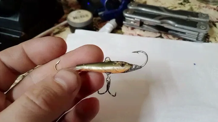 ремонт балансира Rapala. как поменять передний крючек на балансире.