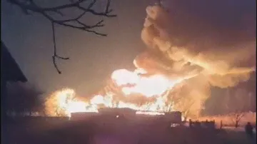 Падение российского самолета А-50 в Краснодарском крае