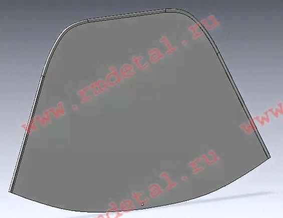 Стекло Буран 4T прямое 2мм 110700920