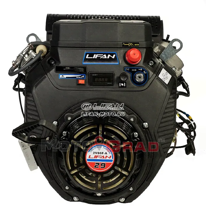 Двигатель на буран 4Т LIFAN 29 л.с. 2V80F-A, 12В 3А 36Вт