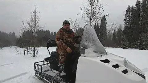 Снегоход Новый Буран 4Т длинный Кит-комплект  lifan 29 л.с по Глубокому снегу Обзор мини