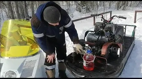 Обратка топлива на снегоходе буран, ХОДОВЫЕ ИСПЫТАНИЯ!
