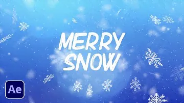 Create Advanced Snow Effects in After Effects 2023 | Tutorial